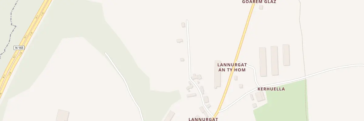 Plan du 85A Lannurgat An Ty Horn à Lothey