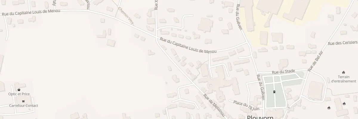 Plan du 218 Rue de Messinou à Plouvorn