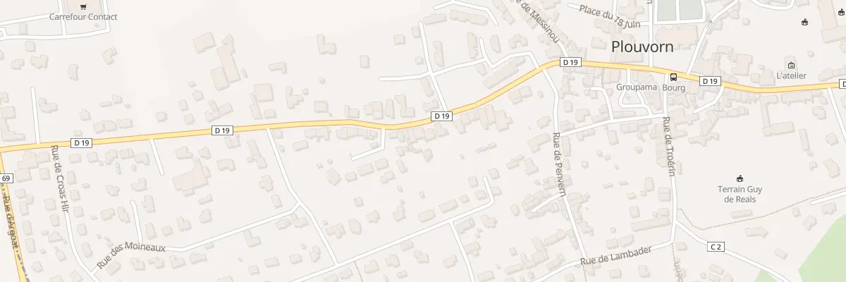Plan du 377 Rue General de Gaulle à Plouvorn