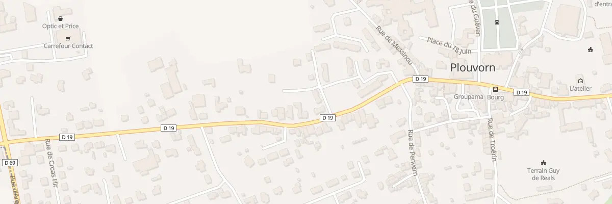 Plan du 384 Rue General de Gaulle à Plouvorn
