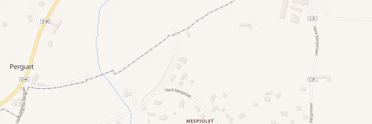 Plan du 57 Hent Mespiolet à Fouesnant