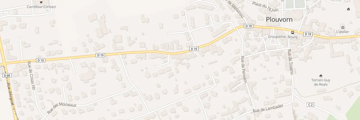 Plan du 391 Rue General de Gaulle à Plouvorn