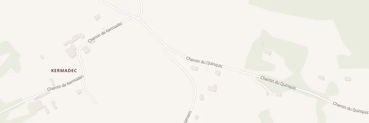 Plan du 197 Che du Quinquis à Quimper