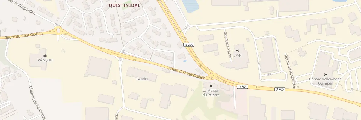 Plan du 15 Rue George Washington à Quimper