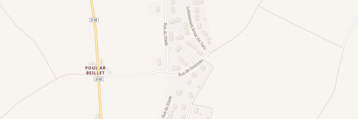 Plan du 3 Imp de Goariven à Plougoulm