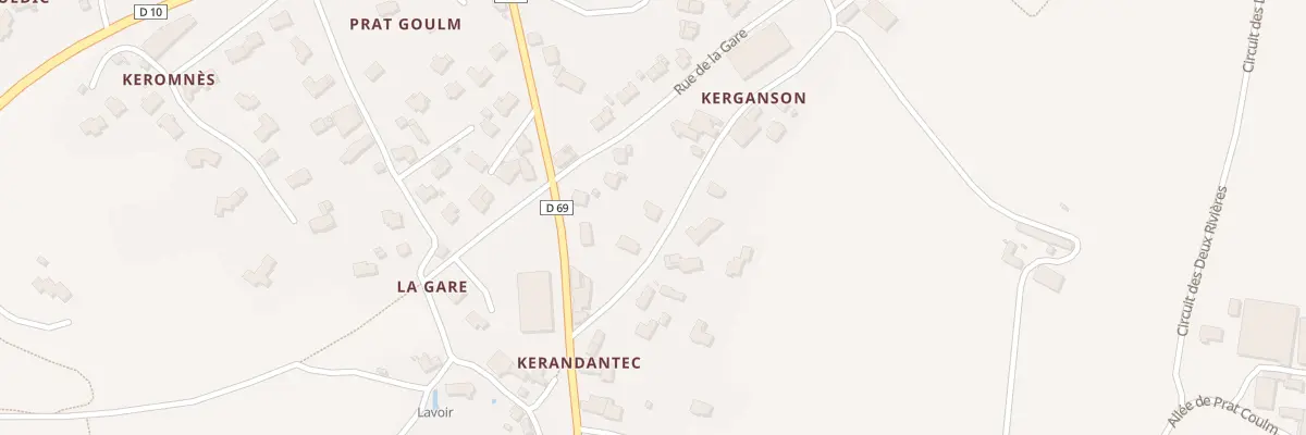 Plan du 109 Rue de Kerganson à Plougoulm