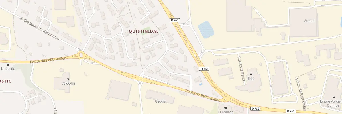 Plan du 29 Rue George Washington à Quimper