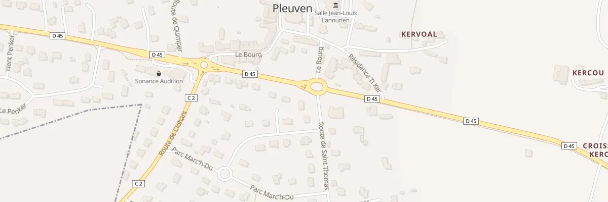 Plan du 2 Rte de Saint Thomas à Pleuven