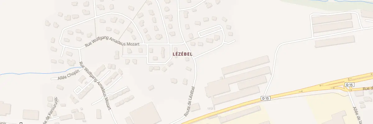 Plan du 11 Rte de Lezebel à Ergué-Gabéric