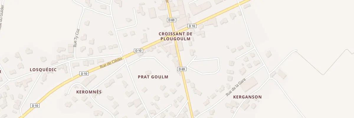 Plan du 48 Rue de Prat Coulm à Plougoulm