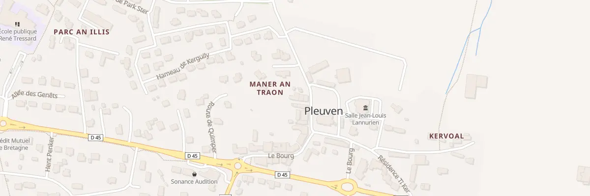 Plan du 23 Le Bourg à Pleuven