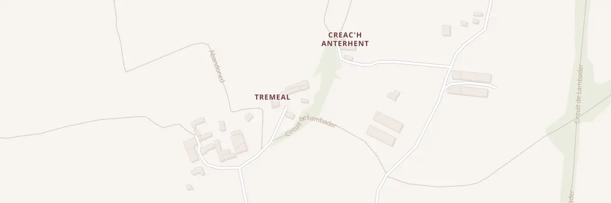 Plan du 154 Tréméal à Plouvorn