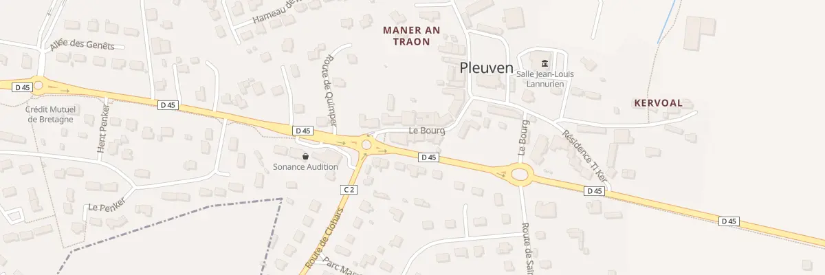 Plan du 34 Le Bourg à Pleuven