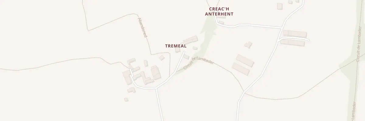 Plan du 108 Tréméal à Plouvorn