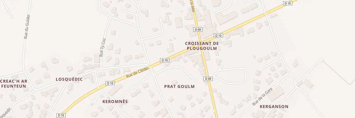 Plan du 67 Rue de Sibiril à Plougoulm