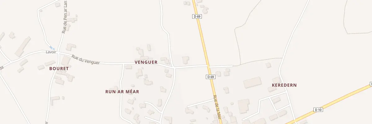 Plan du 40 Rue du Venguer à Plougoulm