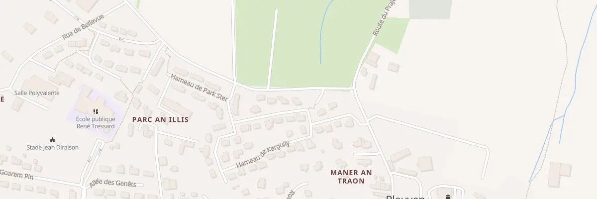 Plan du 46 Ham de Kerguily à Pleuven