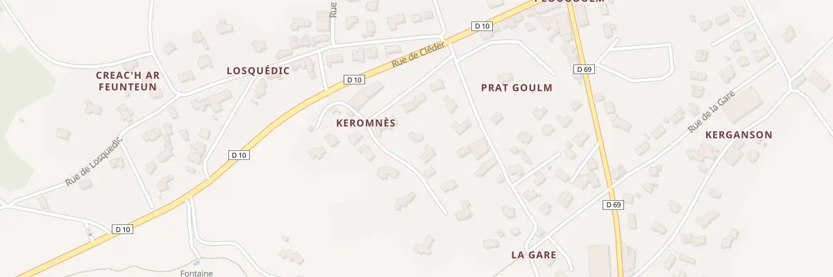 Plan du 105 Imp de Losquedic à Plougoulm