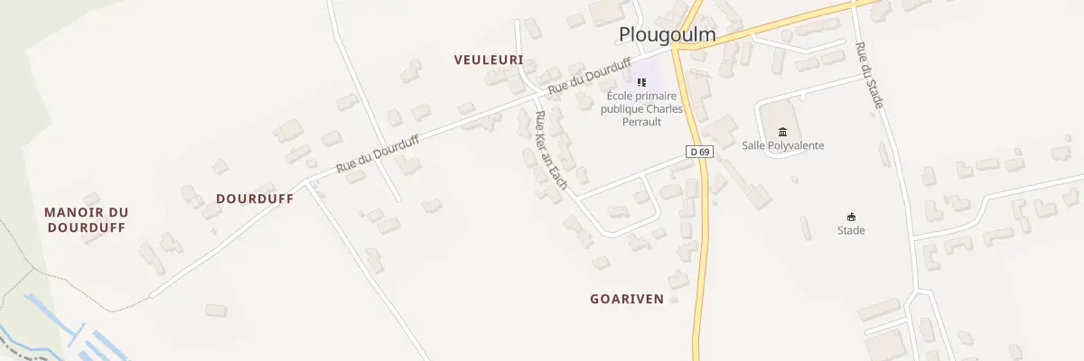Plan du 64 Rue Ker An Each à Plougoulm