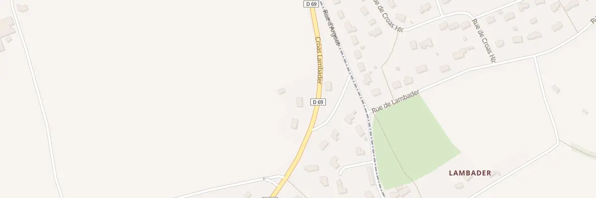 Plan du 3 Croaz Lambader à Plougourvest