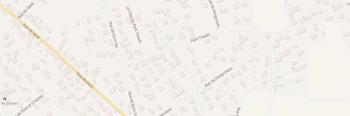Plan du 152 Rue Park Traezh à Santec