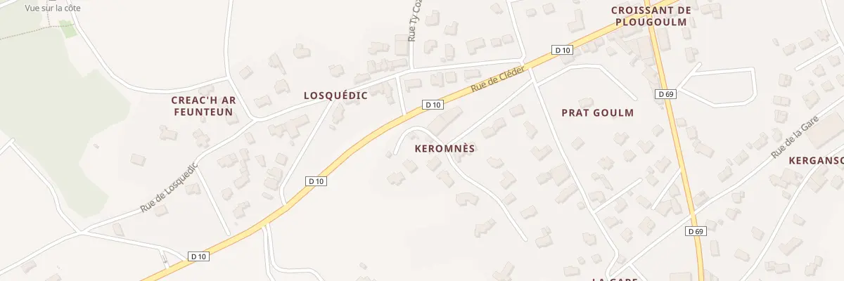 Plan du 6 Imp de Losquedic à Plougoulm
