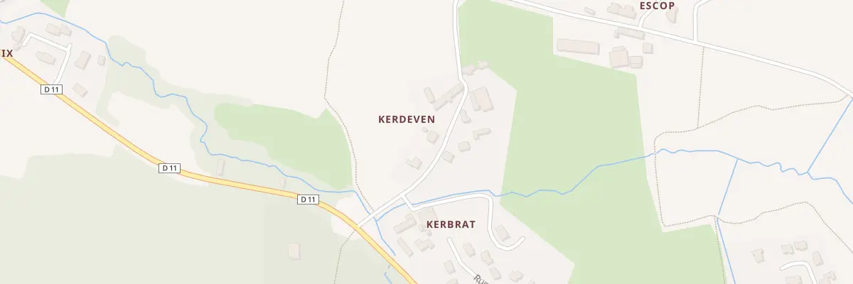 Plan du 3 Kerdeven à Lampaul-Guimiliau