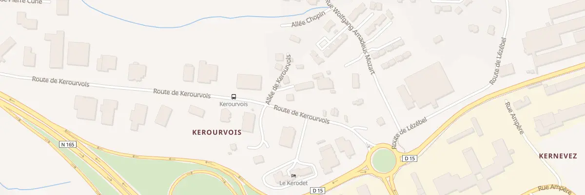 Plan du 10 Rte de Kerourvois à Ergué-Gabéric