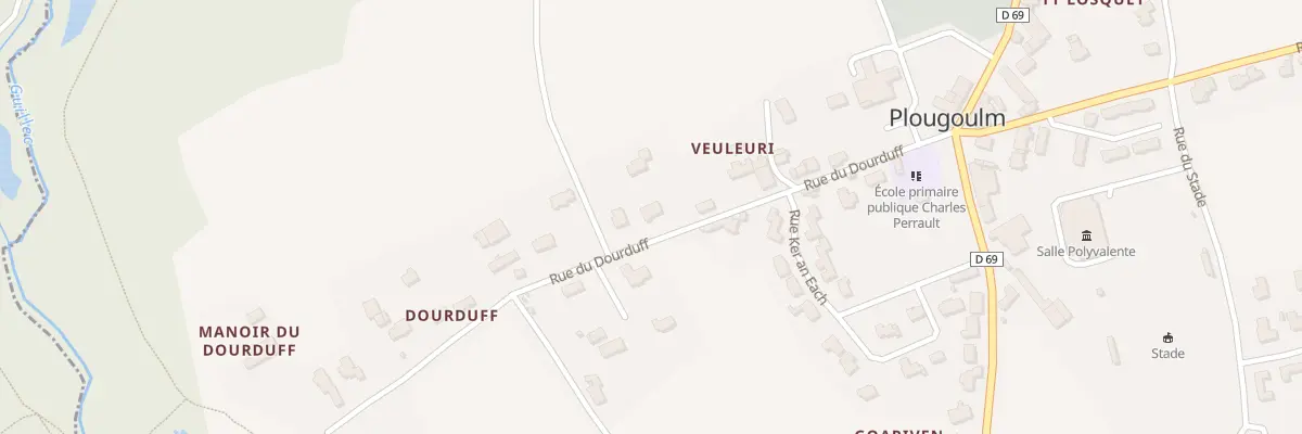 Plan du 220 Rue du Dourduff à Plougoulm