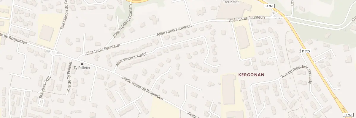 Plan du 12 Rue Martin Luther King à Quimper