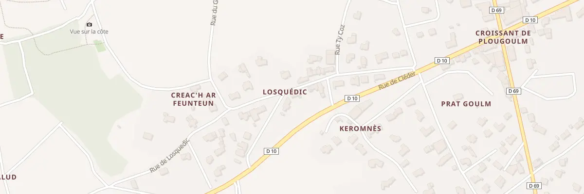Plan du 215 Rue de Losquedic à Plougoulm