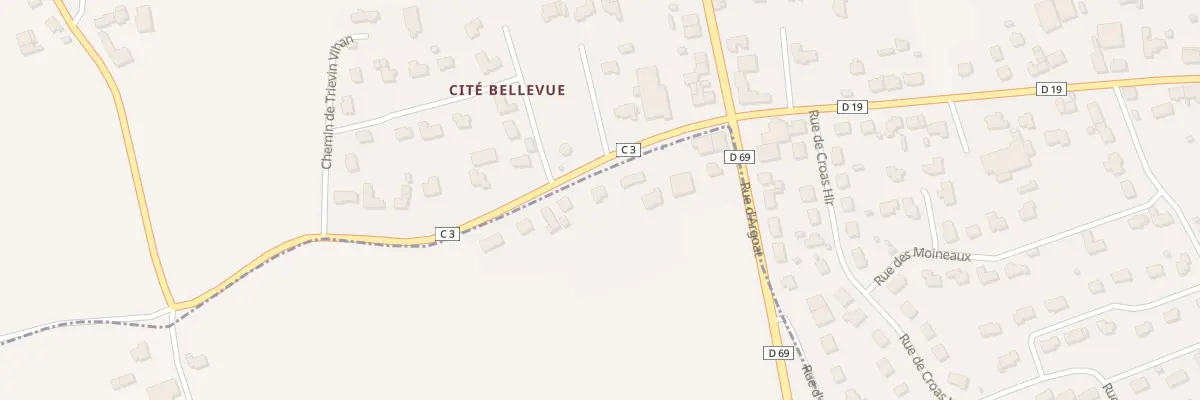 Plan du 6 Rue du Château d’Eau à Plougourvest