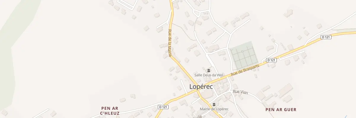 Plan du 6 Rue de la Mairie à Lopérec
