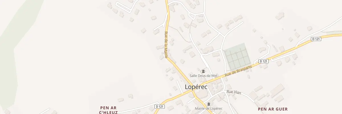 Plan du 8 Rue de la Mairie à Lopérec