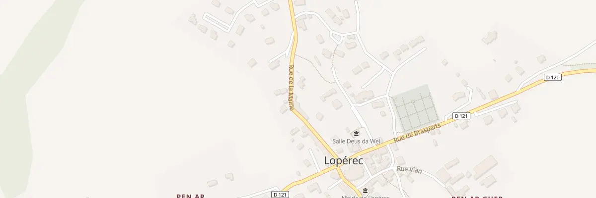Plan du 10 Rue de la Mairie à Lopérec