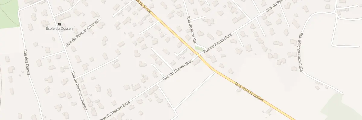 Plan du 33 Rue du Théven Bras à Santec