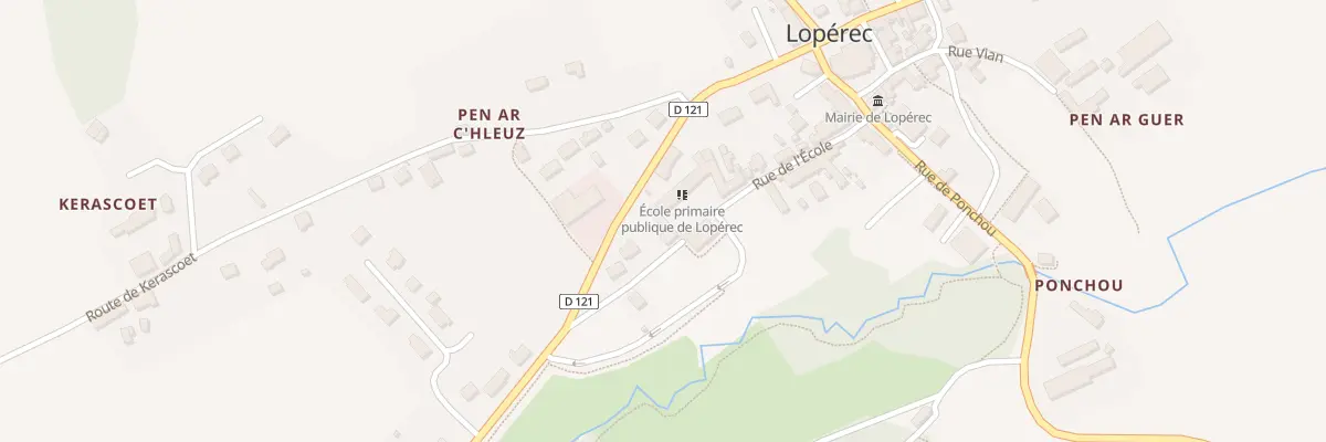 Plan du 20 Rue de l’Ecole à Lopérec