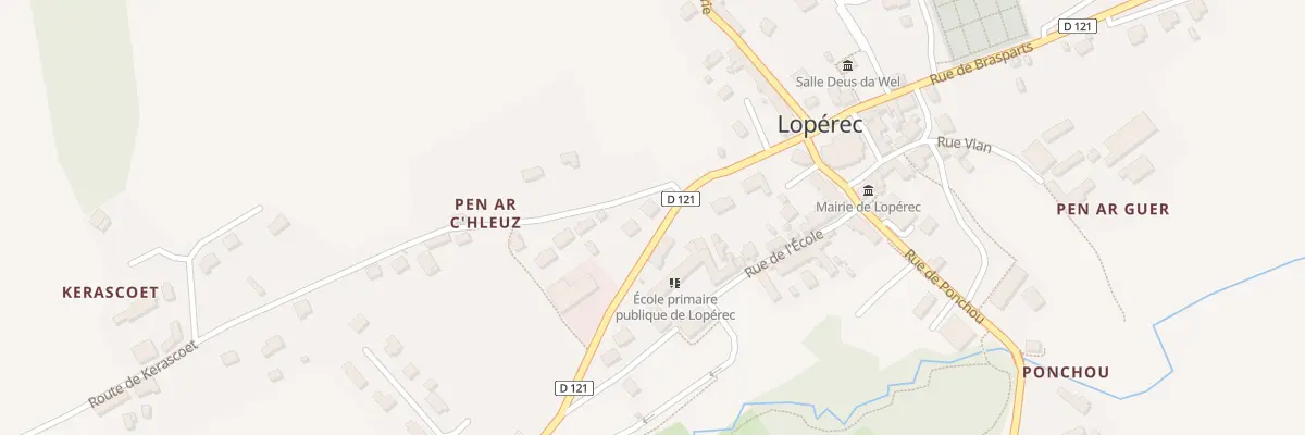 Plan du 10 Rue du Pont Neuf à Lopérec