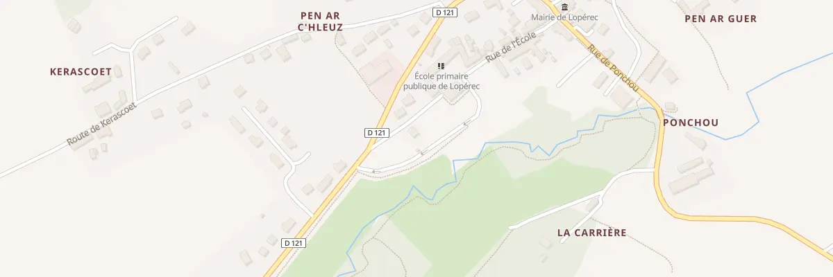 Plan du 25 Rue de l’Ecole à Lopérec