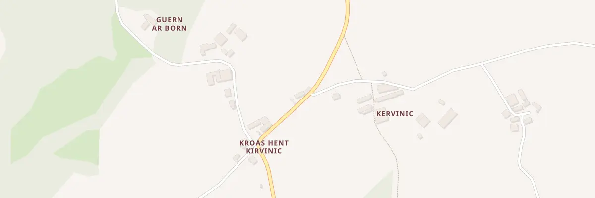 Plan du 260 Kervinic à Lopérec