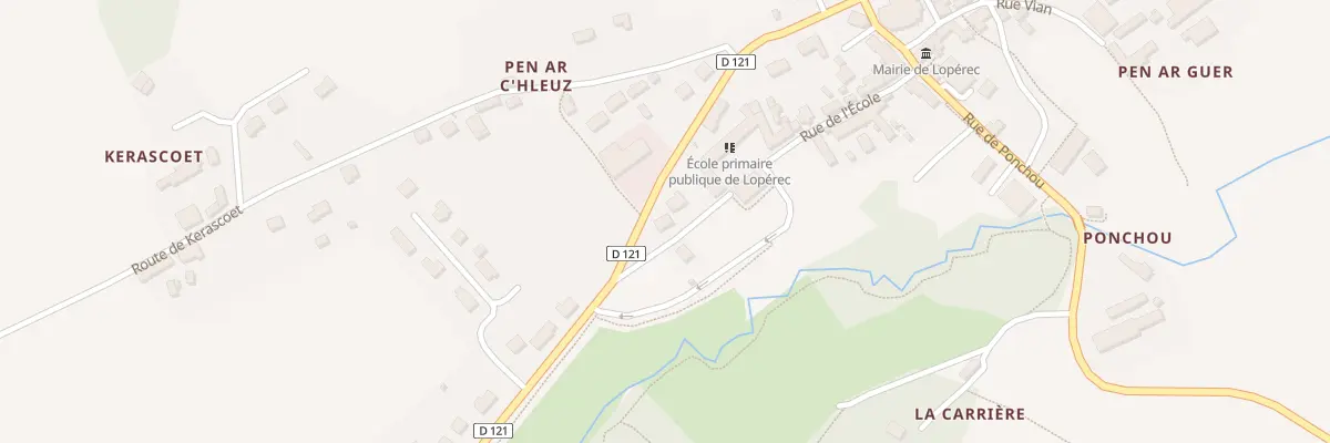 Plan du 26 Rue de l’Ecole à Lopérec
