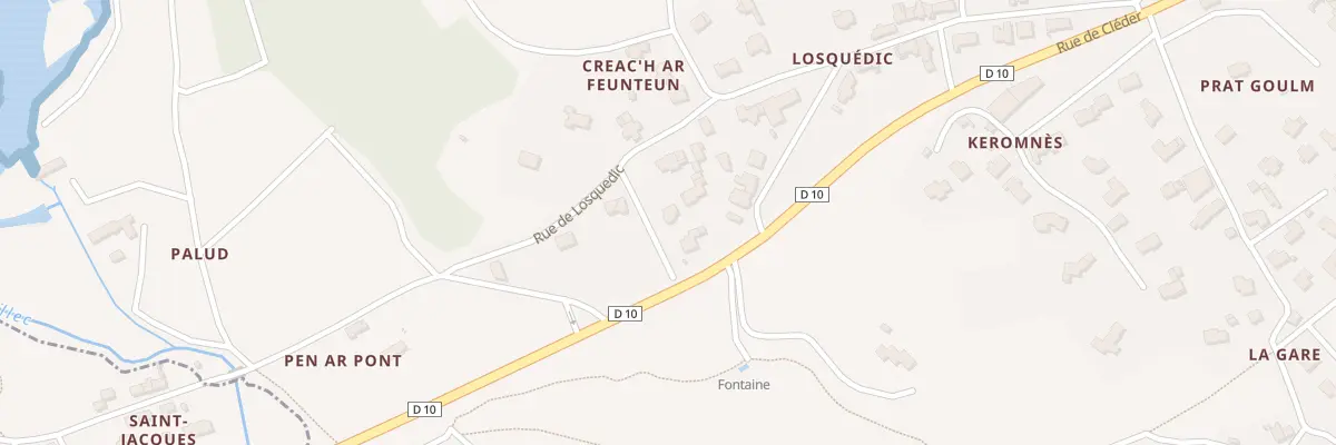 Plan du 427 Rue de Losquedic à Plougoulm