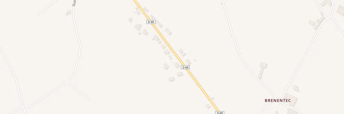Plan du 645 Rue de Kerbrat à Plougoulm