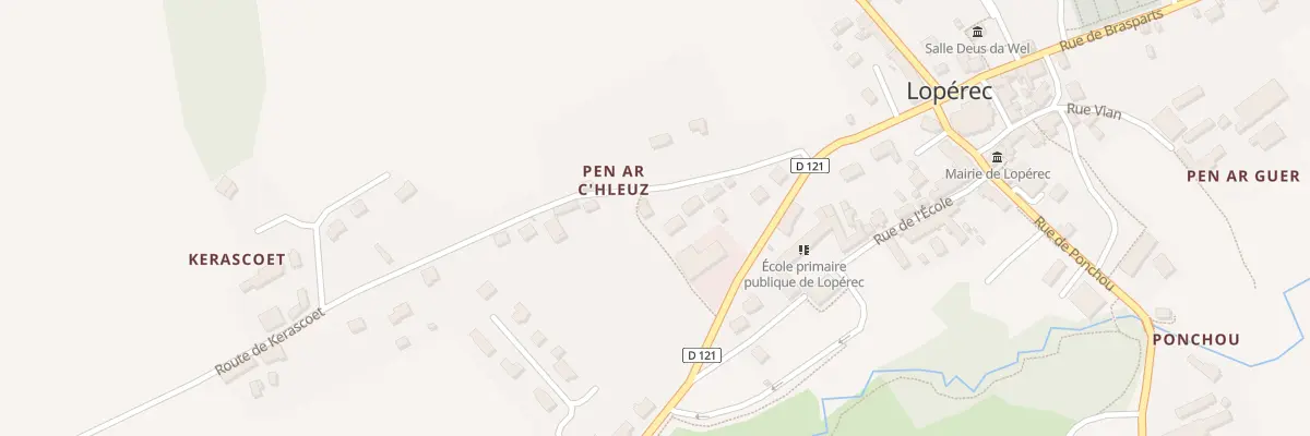 Plan du 5060 Pen ar Hleuz à Lopérec