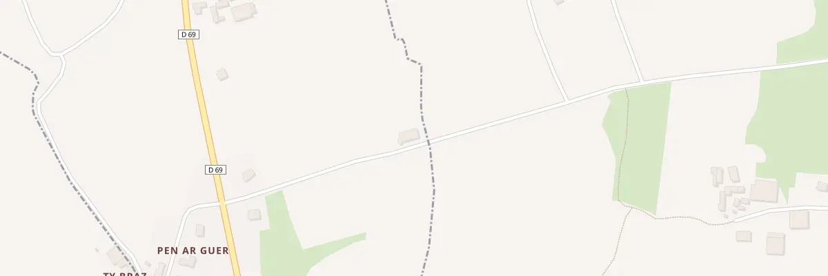 Plan du 1 Ar Min à Plougoulm