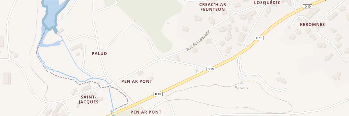 Plan du 511 Rue de Losquedic à Plougoulm