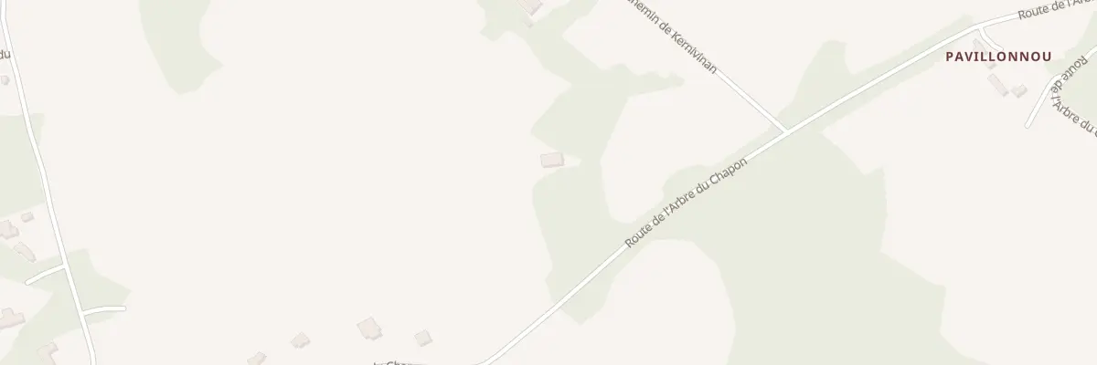 Plan du 143 Rte de l’Arbre du Chapon à Quimper