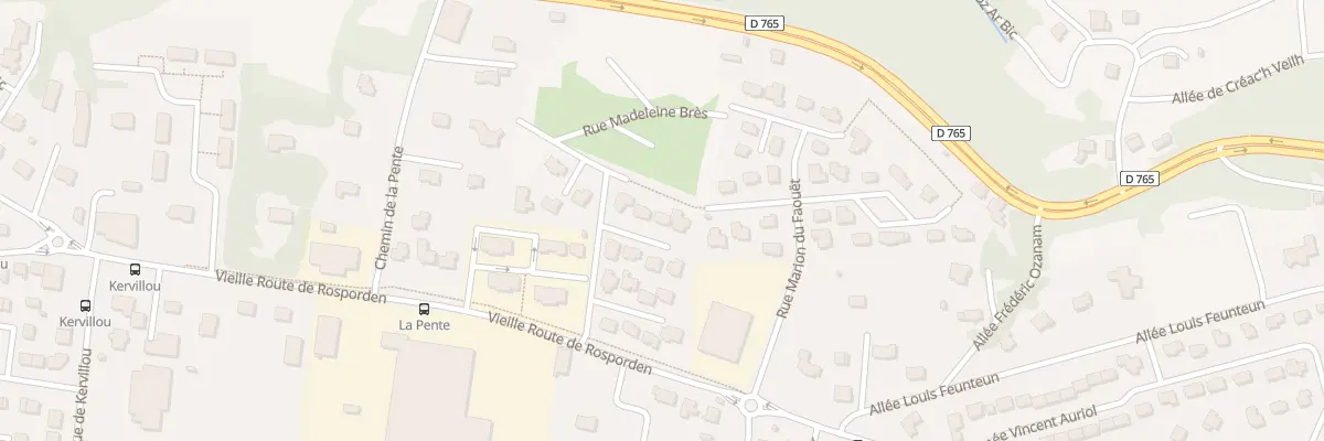 Plan du 13 Rue de Roc H Tredudon à Quimper