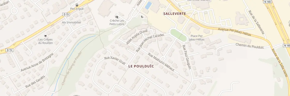 Plan du 8 Rue Jean-Michel Caradec à Ergué-Gabéric