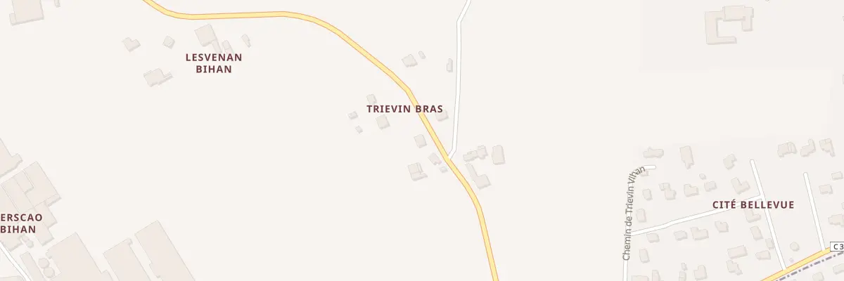 Plan du 79 Rte Trievin à Plouvorn